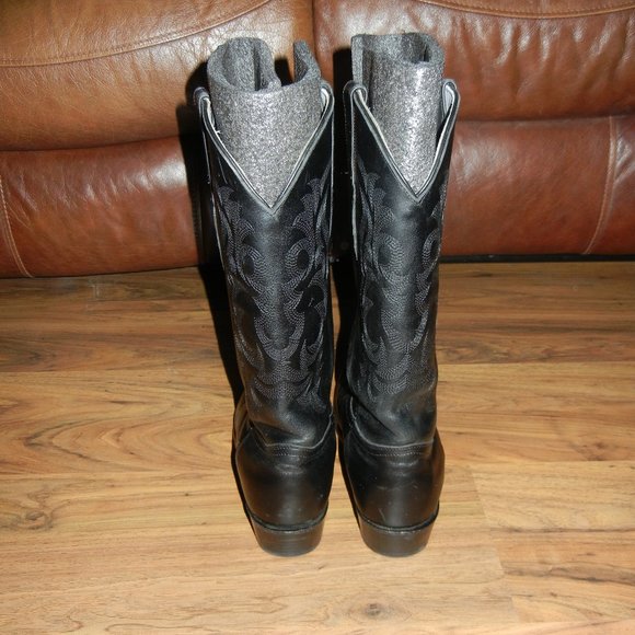 Men’s Los Altos western boots Solid black size 11D main image 6